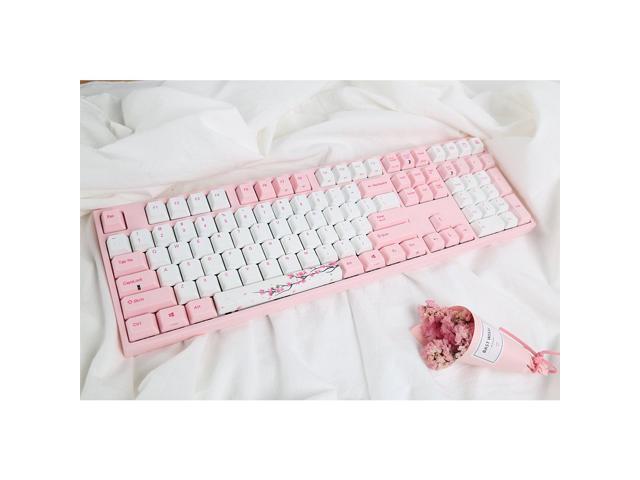 Varmilo Gaming 108 Key Cherry Black Mx Switches Sakura White Keycaps 