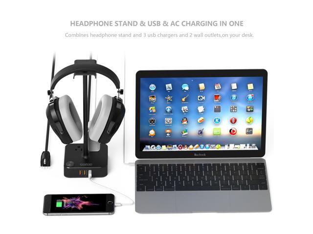 headphone stand usb charger