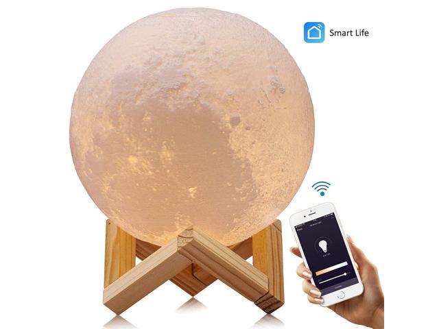 Moon Lamp 3D Moon In My Room LED Wall Night Light Lunar Phases Remote Control 