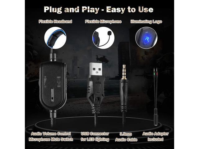 runmus gaming headset ps4