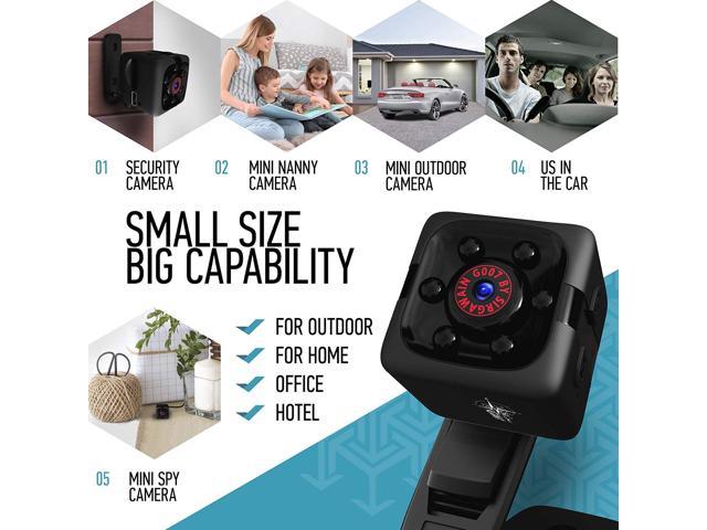 Mini Spy Camera 1080P Hidden Camera Perfect Indoor Covert Security Camera for Home and Office Hidden Spy Cam Built-in Battery Portable Small HD Nanny Cam with Night Vision and Motion Detection 