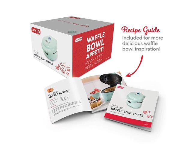dash deluxe waffle bowl maker recipes