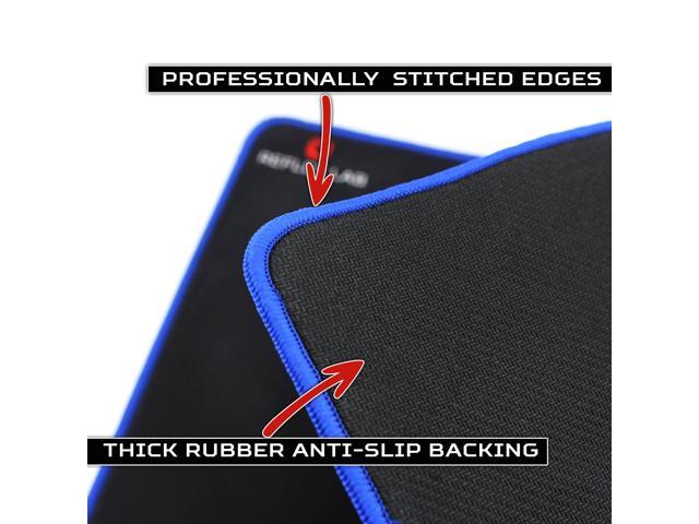 Stitched Edges Wide & Long Mousepad 36”x12”x.20 Black Ultra Thick 5mm Waterproof Reflex Lab Large Extended Gaming Mouse Pad Mat XXL 
