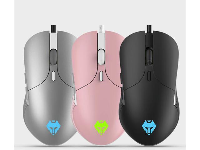 NEW ARRIVAL --Langtu K6  Ergonomic Design,Cool Exterior USB Wired 3200DPI Gaming Mouse For Office And Game, 7-color Breathing Backlit- Black (Silent Version)