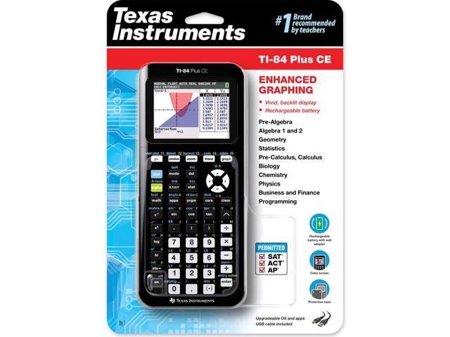 Texas Instruments TI-84 Plus CE Graphing Calculator, Black Educational  Supplies