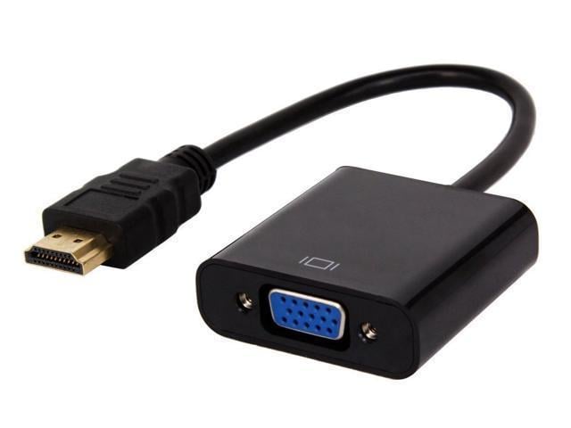 Lysee VGA Cables Black - Raspberry Pi TTKK HDMI 1080P to VGA Cable Adapter Converter for PC Laptop Power-Free Color: Black, Length: as pics Upgraded Version 