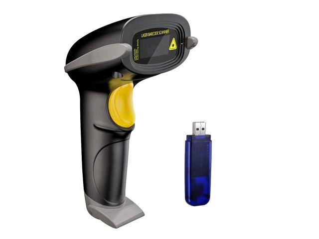 Barcode Scanner Wireless Red Laser Multifunction Supermarket Handheld Gun Reader 