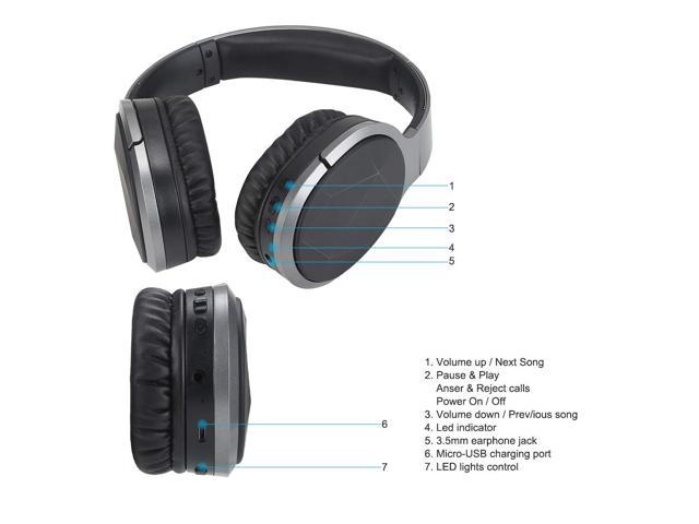 AJEERD Wireless Bluetooth Stereo Headset Gaming Headset
