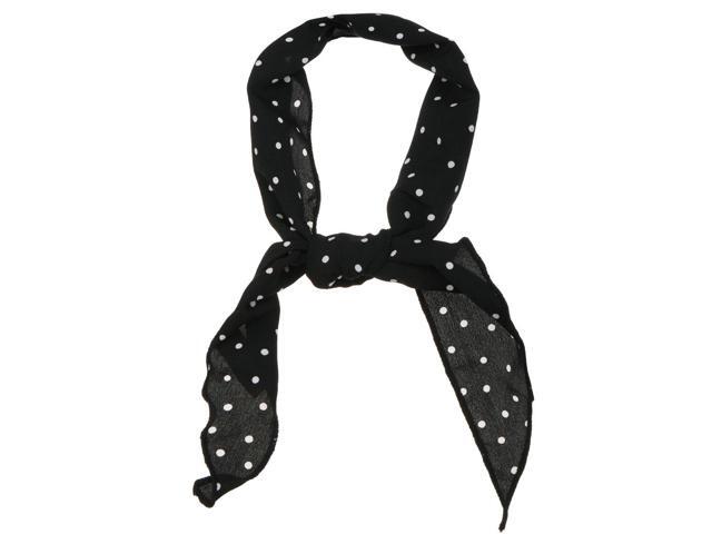 small black neck scarf
