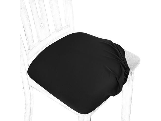 Chair Seat Cover Cushion With Ties, Black Seat Covers For Kitchen Chairs