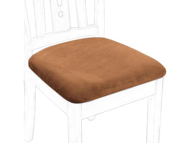 Chair Seat Cover Cushion With Ties Velvet Stretchable Printed For Dining Room Kitchen Chairs Slipcover Set Of 6 Brown Newegg Com - Dining Room Seat Covers With Ties Chair Seat Cover Cushion With Ties Velvet Stretchable Printed For Dining Room Kitchen Chairs Slipcover Set Of 6 Brown Newegg Com - Dining Room Seat Covers With Ties