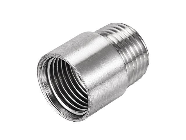 2PCS BSP 1/2"x 1/2"Male 304 Stainless Steel threaded Pipe Fitting SS304 L 200mm 
