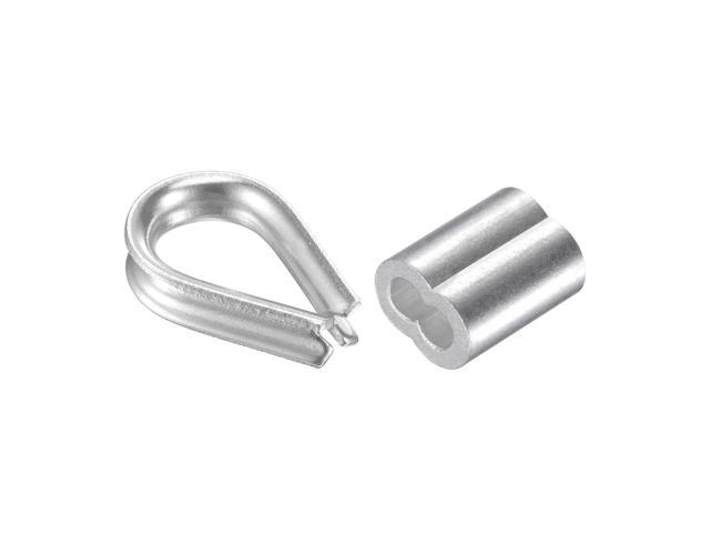 Crimping Loop Sleeve Sturdy Stainless Steel for Cable Line End for Cable Thimbles Rigging 