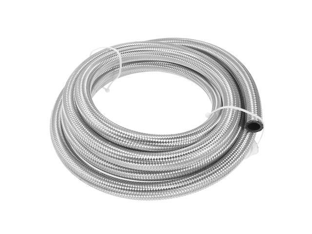 X AUTOHAUX 15 Ft 12AN Fuel Hose AN12 3/4 Universal Braided Stainless Steel CPE Oil Fuel Gas Line Hose 