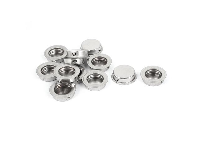 35mm Mount Hole Round Flush Pull Drawer Sliding Door Concealed 35mm Mount Hole Round Flush Pull Drawer Sliding Door Concealed Handle Knob 12pcs