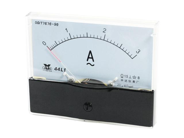 1Pcs 44L1 AC 0-2 A Classe 1.5 précision clair rectangle Panneau Analogique Ampèremètre 
