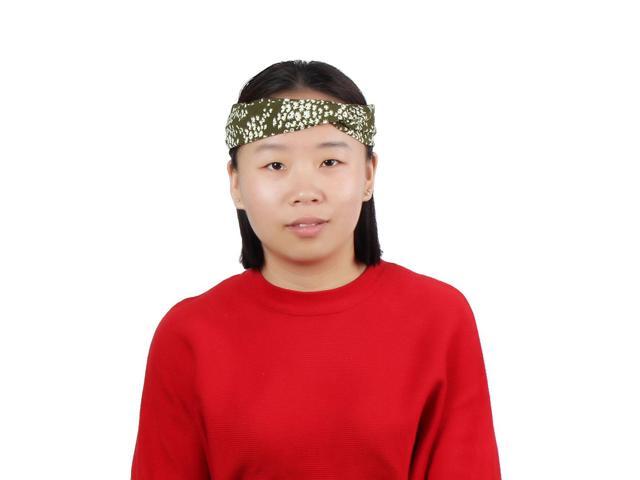 Women Lady Polyester Elastic Twisted Knotted Hair Hairstyle Headband Olive Green