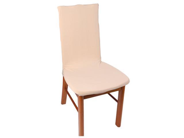Party Spandex Pure Pattern Chair Ornament Anti Scratch Protector Cover Beige Newegg