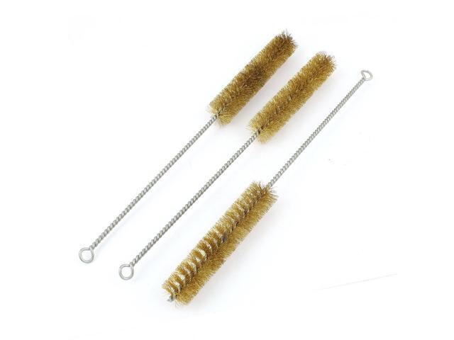 Global Bargains 25mm Dia Brass Round Wire Pipe Global Bargains 25mm Dia Brass Round Wire Pipe Cleaning Brush 3 Pcs