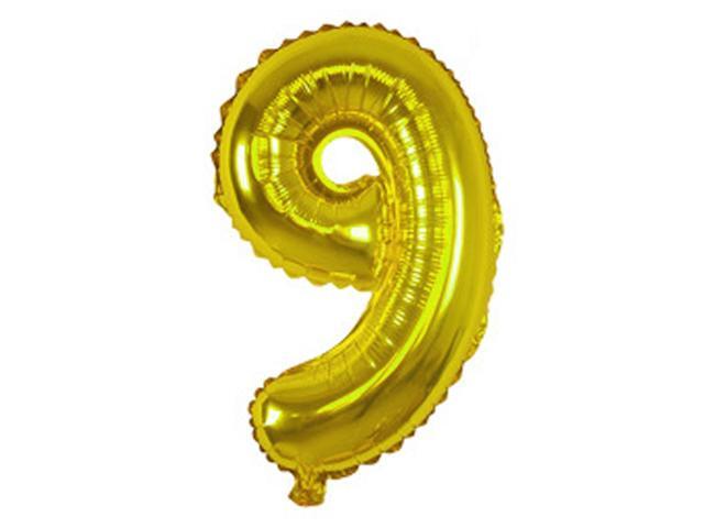 number shaped helium balloons