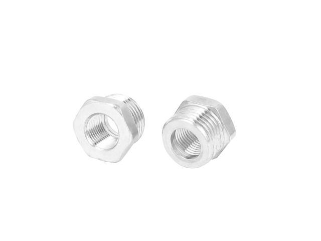 Air Water Fuel Pipe Hex Bushing Reducer Adapter 1/" Male to 47//64/" Female