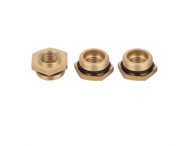 M14 Male Thread Copper Quick Coupler Adapter Pipe Fitting Connector 3pcs 