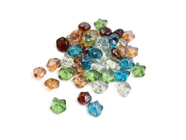 GLASS PEBBLES FOR AQUARIUM AND DECORATIVE PURPOSE BLUE COLOR 500gm