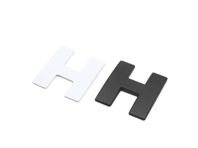 3D Metal G Letter Shaped Alphabet Sticker Car Auto Emblem Badge Decal Black