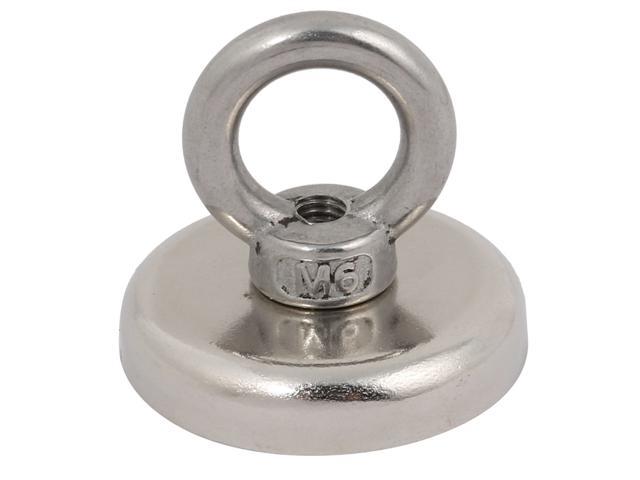 Clamping Magnet Hook and Eyebolt M5 25mm Diameter Neodymium Ring 