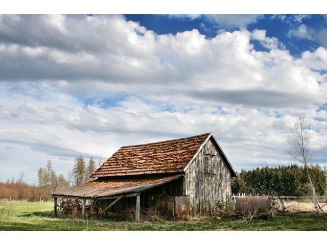 Old Barn Landscape Poster Print Style C 24x36 Hi Res