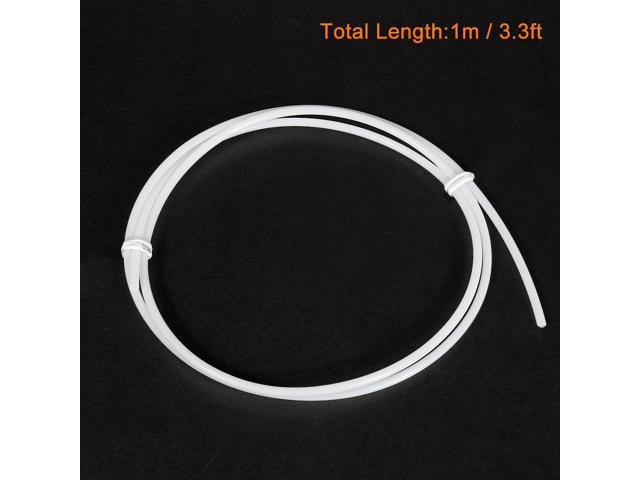 YOUKITTY 1M Length 2mm ID 3mm OD PTFE Pipe Hose Pipe for 3D Printing RepRap White 