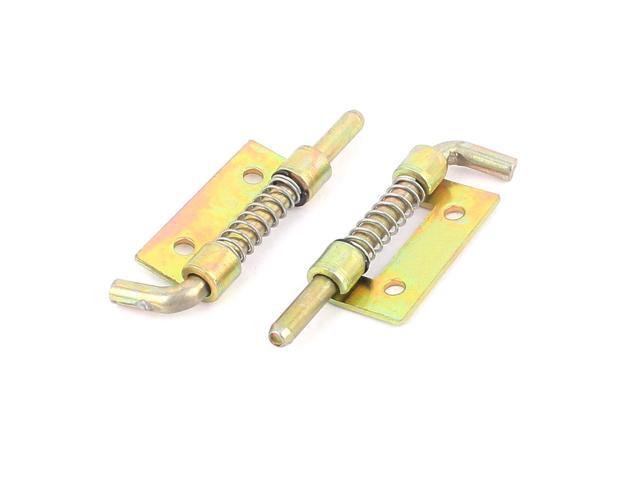 2pcs Cabinet Door Hinges Spring Loaded Metal Left Barrel Bolt