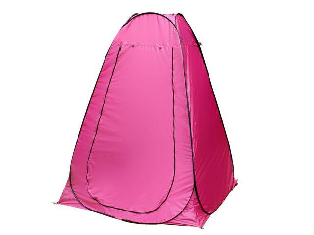 Outdoor Portable Pop Up Camping Beach Toilet Dressing Changing Room Tent Fuchsia