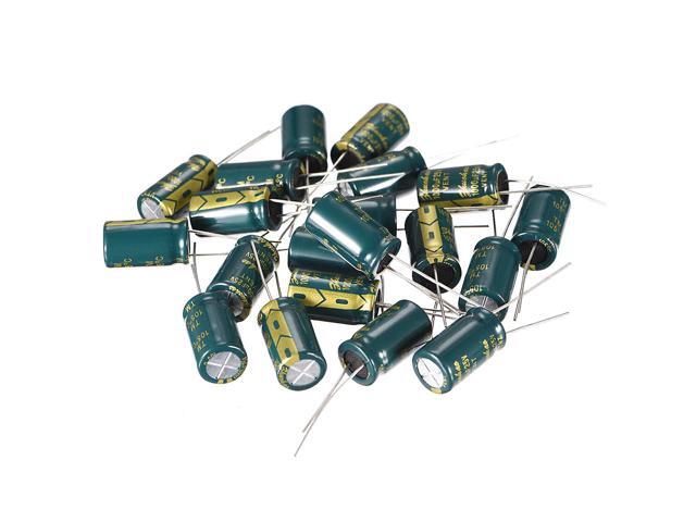 50PCS 25V 1000uF Radial Electrolytic Capacitor NEW