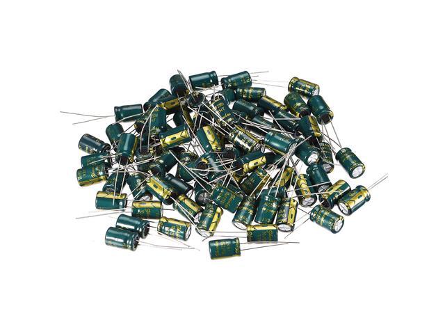 80pcs Aluminum Radial Electrolytic Capacitor Low ESR Green 10uF 250V Life 3000H 8 x 12 mm High Ripple Current,Low Impedance - Newegg com