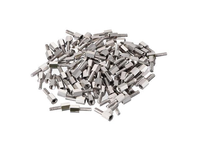 M3 x 30mm Female to Female Hex Nickel Plated Spacer Standoff 50pcs 