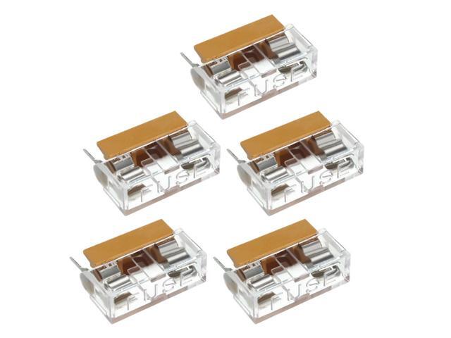 50pcs Panel Mount PCB Fuse Holder Case w Cover 5x20mm NEW