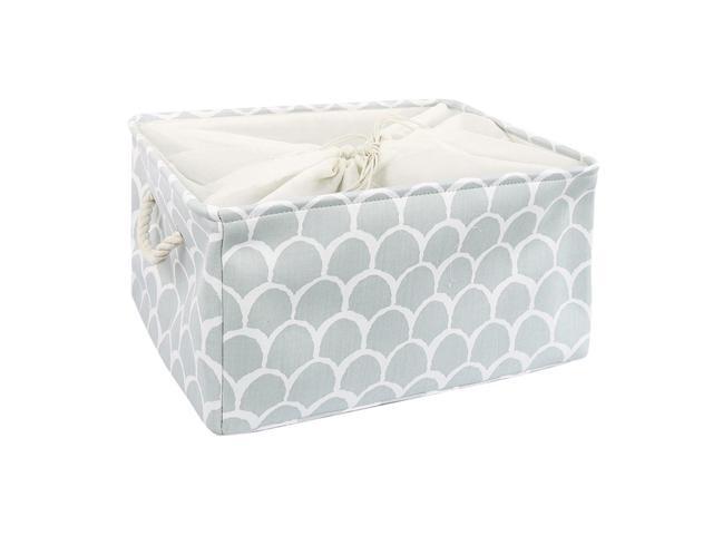 gray canvas storage bins