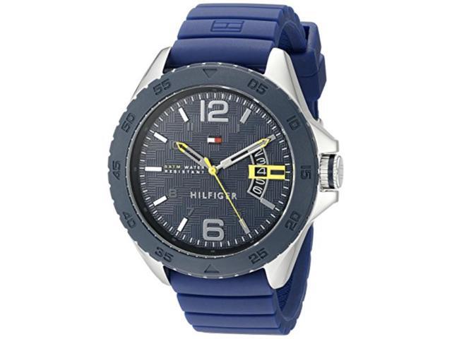 tommy hilfiger sport watch with silicone strap