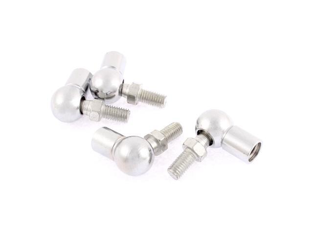 M6 Male M8 Female Thread L Shape Ball Joint Rod End Bearing 2 Pcs