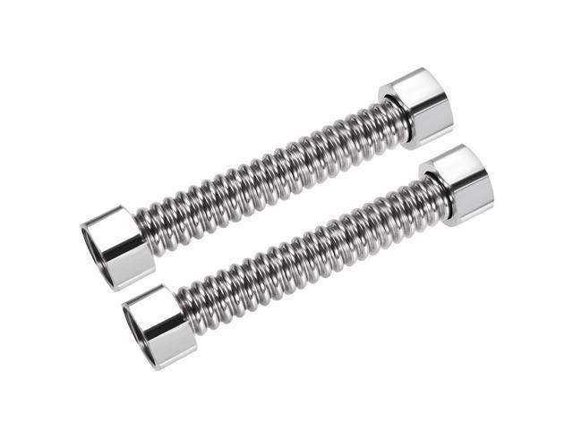 Corrugated Stainless Steel Flex Line with 1-inch Female NPT 24-inch Long