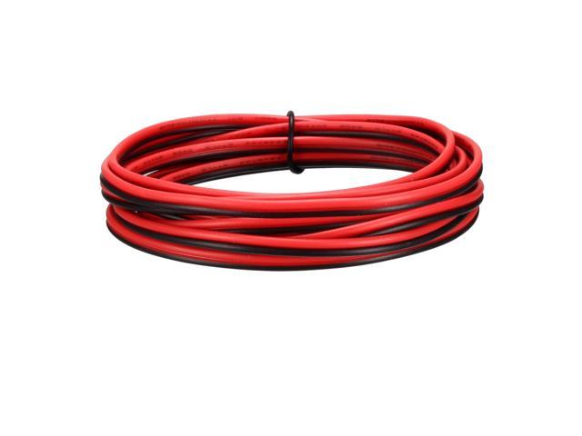 70 Ft Black Low DC 20 AWG Electrical Wire Extension Cable 2 Cord 70 Ft Red