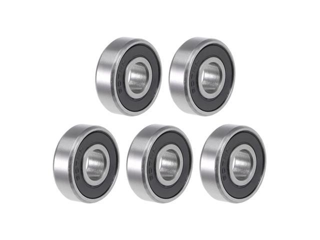 2pcs 607-2RS 607RS 607 RS 2RS 7x19x6mm Rubber Sealed Deep Groove Ball Bearing 