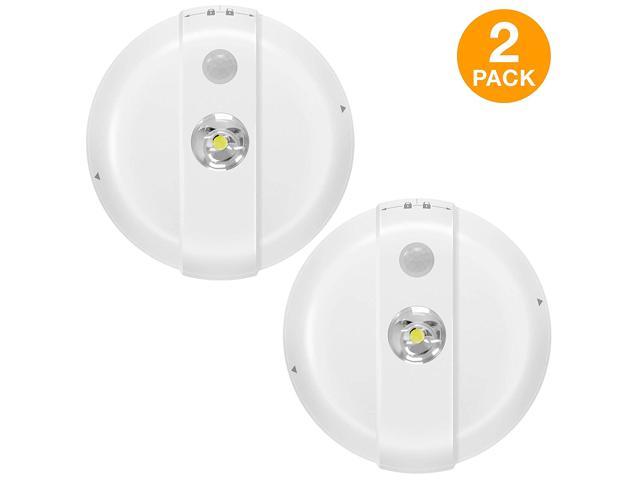 Topgreener Motion Sensor Led Ceiling Light Battery Operated Stick On Installation For Pantry Shed Hallway Or Closet 5000k Cool White 360 Degree 10