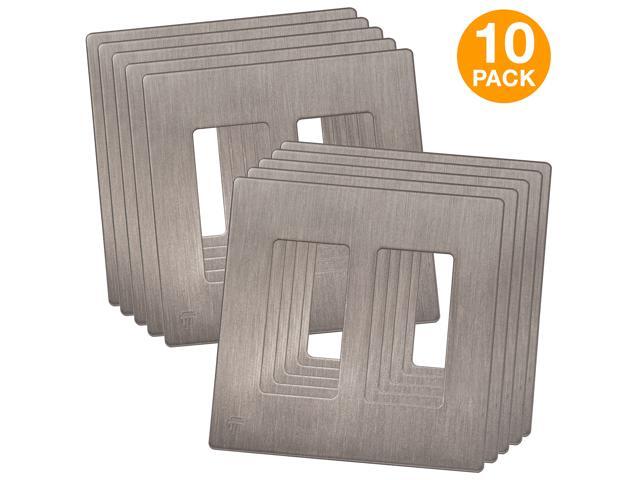 Enerlites Elite Series Screwless Decorator Wall Plates Child Safe