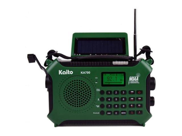 Kaito SB-1059 Mini Hand Crank AM//FM Weather Radio Green
