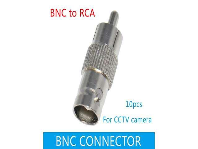 10pcs Bnc Male To Rca Female Cctv Connector Bnc Connector Adapter Plug Adapter Newegg Com