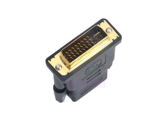 B2G1 Free DVI-D M 24+1 pin HD HDTV Monitor Display Adapter to HDMI F 19-pin