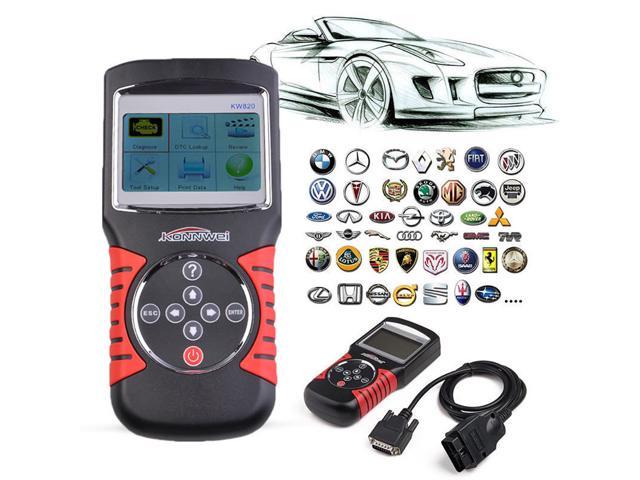 KW820 EOBD OBD2 OBDII Free Computer Car LCD Diagnostic Tool Engine Auto Code Reader Scanner For US Asian European Vehicles