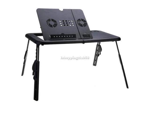 Adjule Foldable Laptop Notebook N Ew Abs Plastic Desk Table 2 Adjule Foldable Laptop Notebook N Ew Abs Plastic Desk Table 2 Fan Stand Portable Bed
